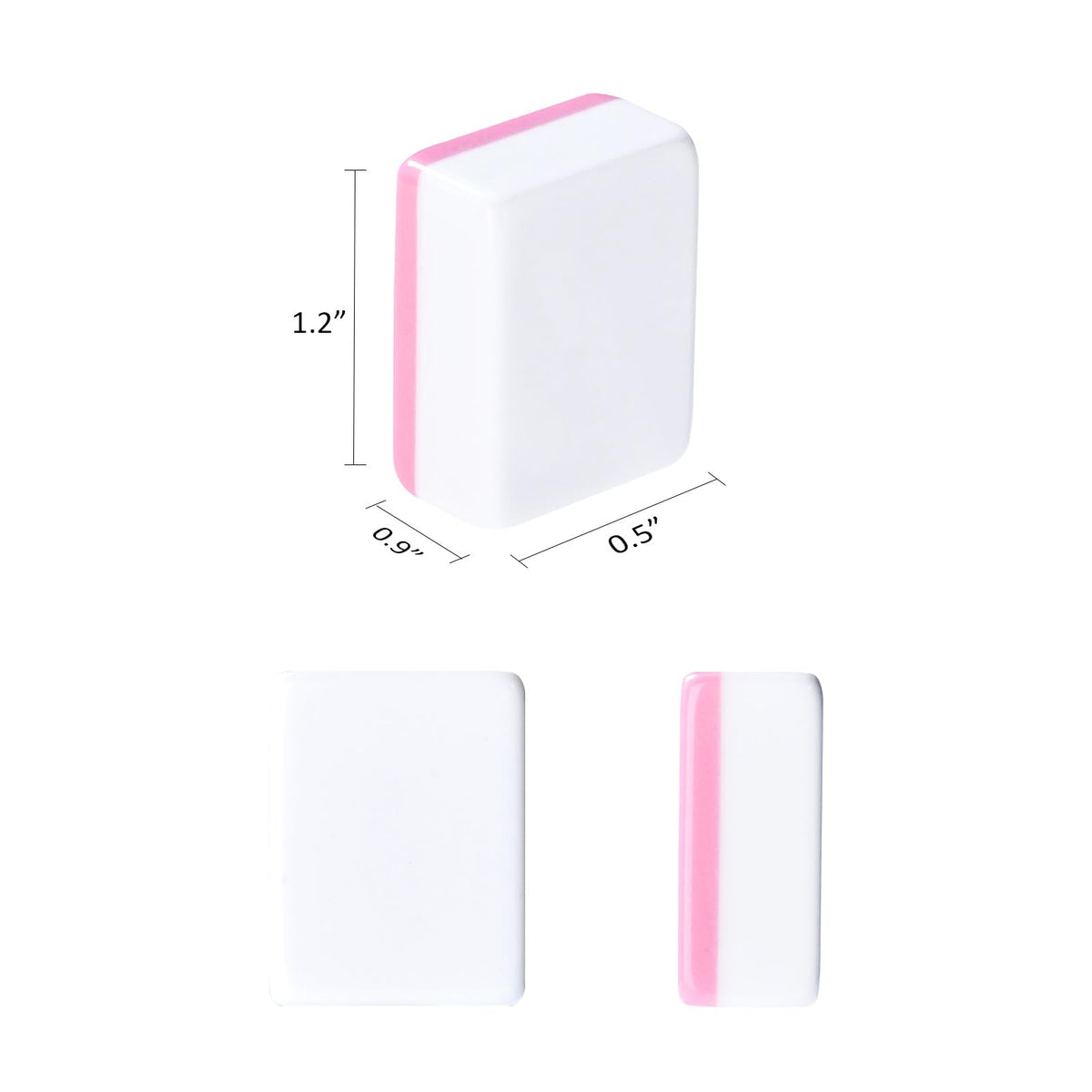 Blank Mahjong Tiles Set, 32 Pieces, Suitable for 1.2 "(30mm) Standard Size American Mahjong Tiles, Replace Lost Tiles & Can Be Used Together with Mahjong Stickers (Stickers Not Included)
