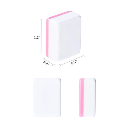 Blank Mahjong Tiles Set, 32 Pieces, Suitable for 1.2 "(30mm) Standard Size American Mahjong Tiles, Replace Lost Tiles & Can Be Used Together with Mahjong Stickers (Stickers Not Included)