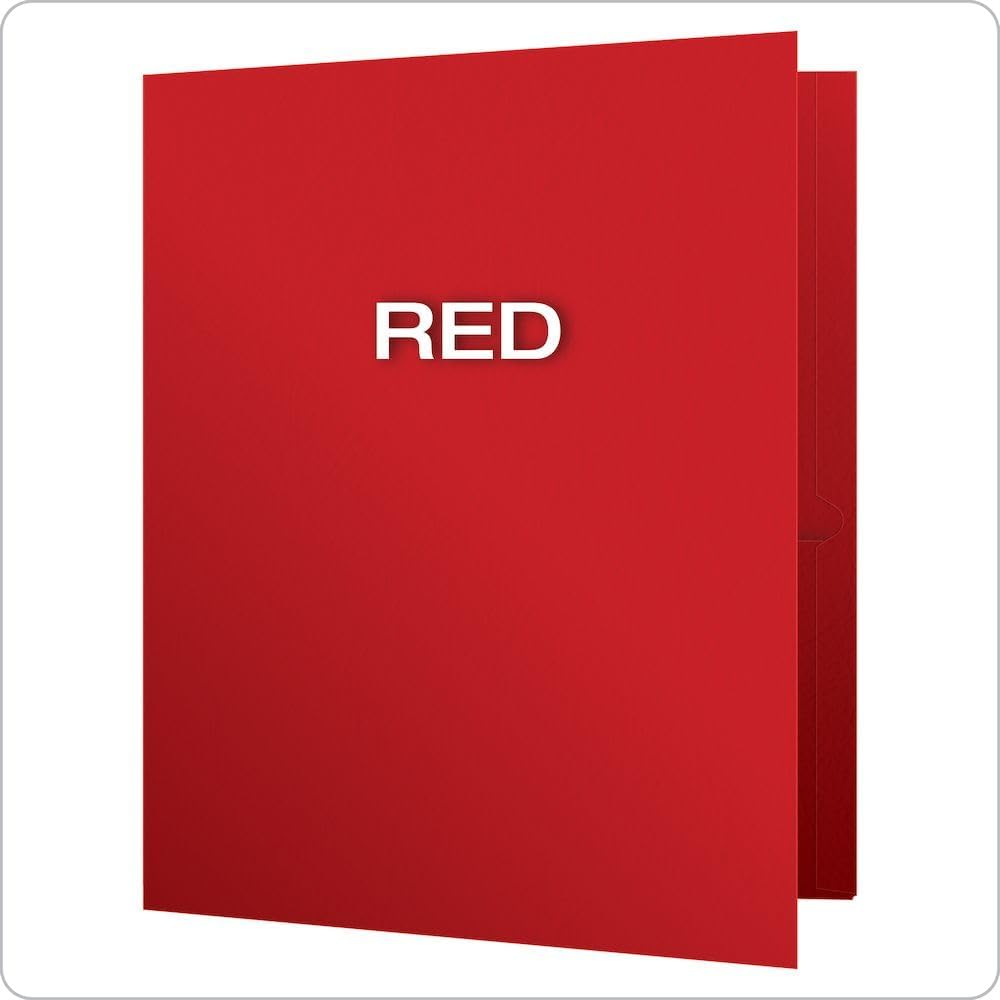 Oxford Two Pocket Folders, Textured Paper, Green, For School, Home, and Office, Letter Size, 25 Per Box (57503EE)