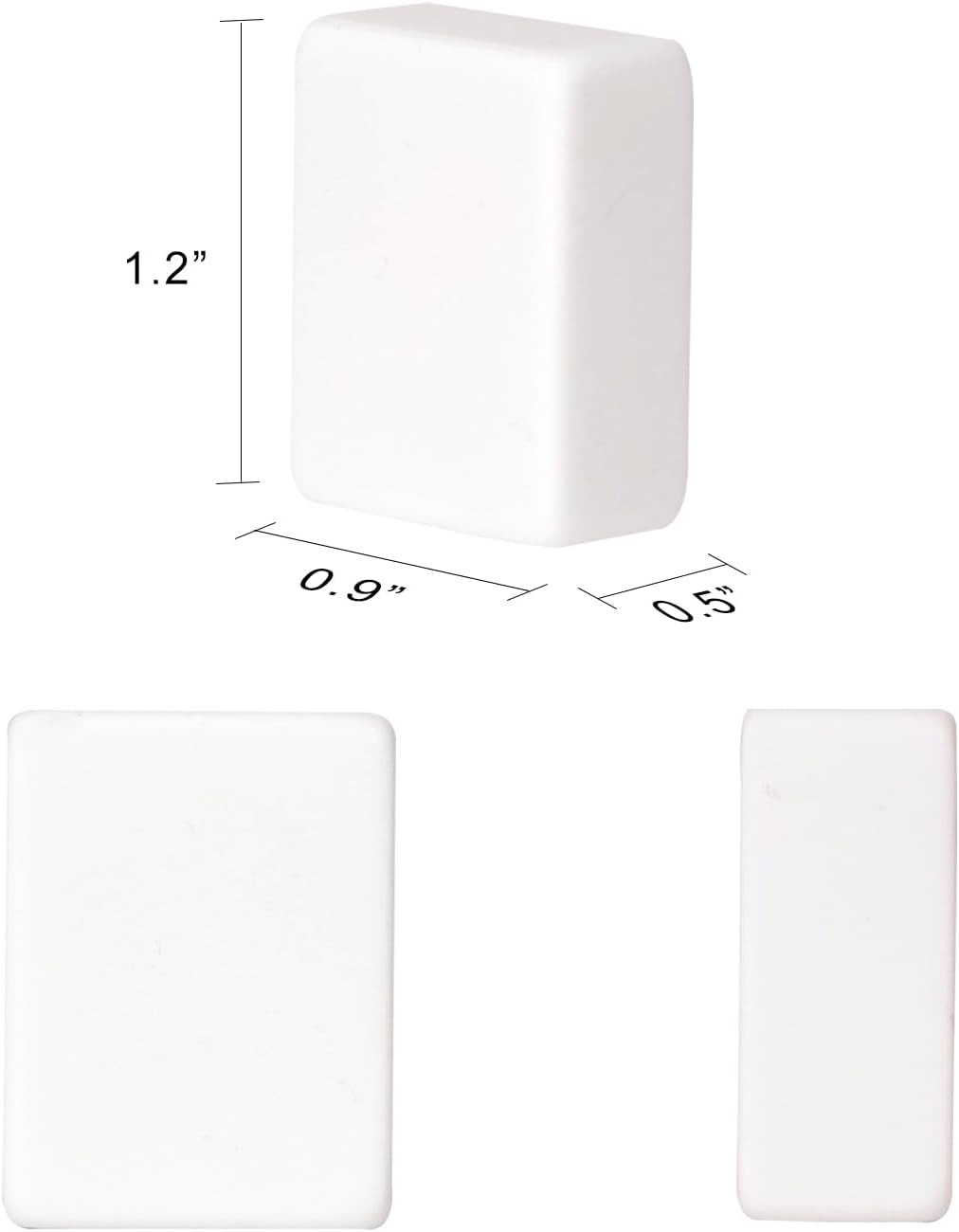 Blank Mahjong Tiles Set, 32 Pieces, Suitable for 1.2 "(30mm) Standard Size American Mahjong Tiles, Replace Lost Tiles & Can Be Used Together with Mahjong Stickers (Stickers Not Included)