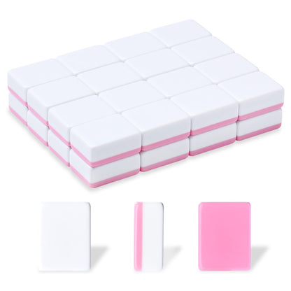 Blank Mahjong Tiles Set, 32 Pieces, Suitable for 1.2 "(30mm) Standard Size American Mahjong Tiles, Replace Lost Tiles & Can Be Used Together with Mahjong Stickers (Stickers Not Included)