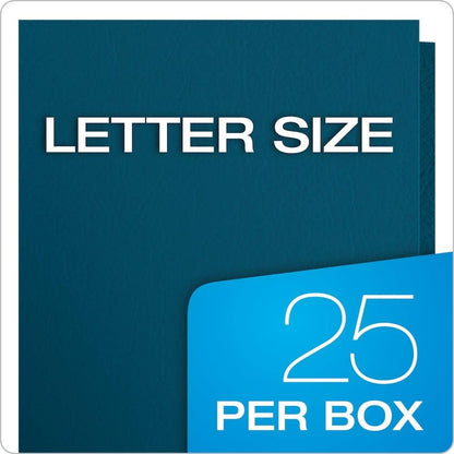 Oxford Two Pocket Folders, Textured Paper, Green, For School, Home, and Office, Letter Size, 25 Per Box (57503EE)