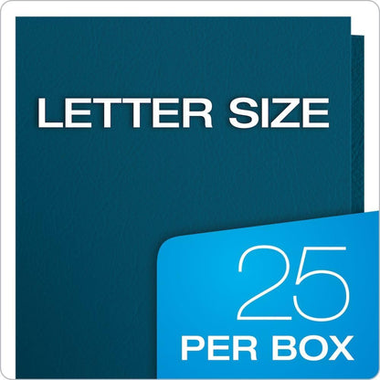 Oxford Two Pocket Folders, Textured Paper, Green, For School, Home, and Office, Letter Size, 25 Per Box (57503EE)