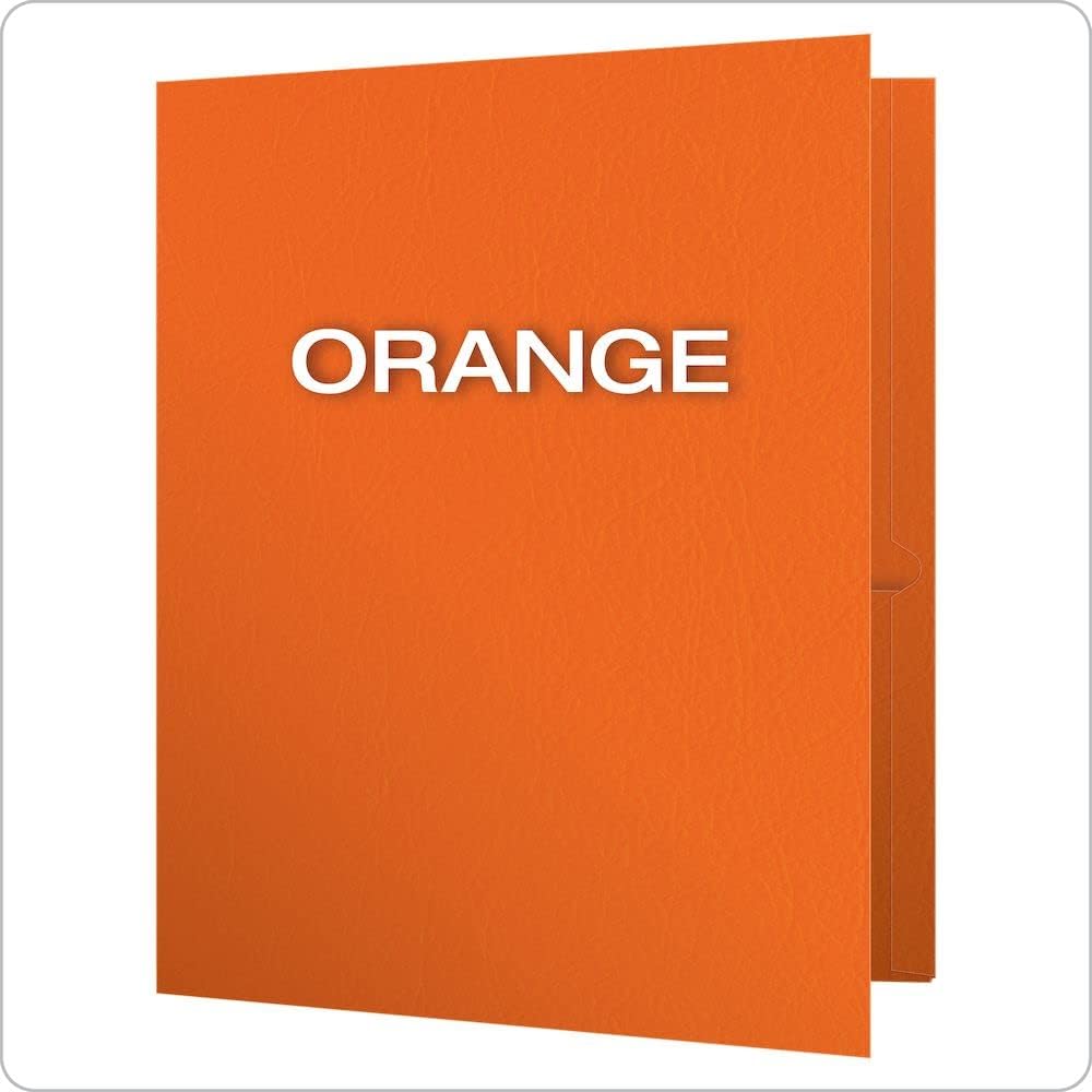 Oxford Two Pocket Folders, Textured Paper, Green, For School, Home, and Office, Letter Size, 25 Per Box (57503EE)