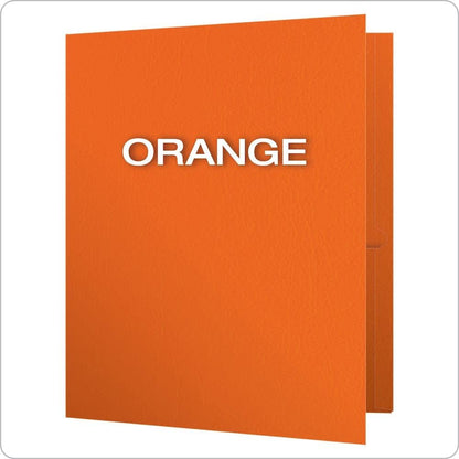 Oxford Two Pocket Folders, Textured Paper, Green, For School, Home, and Office, Letter Size, 25 Per Box (57503EE)