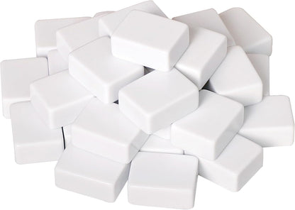 Blank Mahjong Tiles Set, 32 Pieces, Suitable for 1.2 "(30mm) Standard Size American Mahjong Tiles, Replace Lost Tiles & Can Be Used Together with Mahjong Stickers (Stickers Not Included)