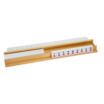 4PCS Wooden Mahjong Racks with Magnetic Pushers, 20" or 17.5" options