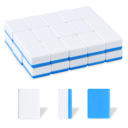 Blank Mahjong Tiles Set, 32 Pieces, Suitable for 1.2 "(30mm) Standard Size American Mahjong Tiles, Replace Lost Tiles & Can Be Used Together with Mahjong Stickers (Stickers Not Included)