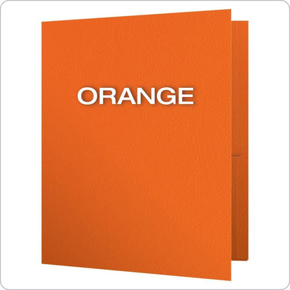 Oxford Two Pocket Folders, Textured Paper, Green, For School, Home, and Office, Letter Size, 25 Per Box (57503EE)