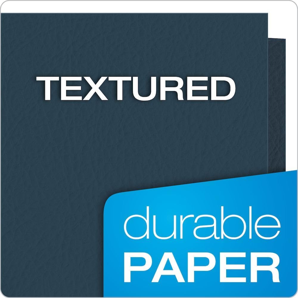 Oxford Two Pocket Folders, Textured Paper, Green, For School, Home, and Office, Letter Size, 25 Per Box (57503EE)