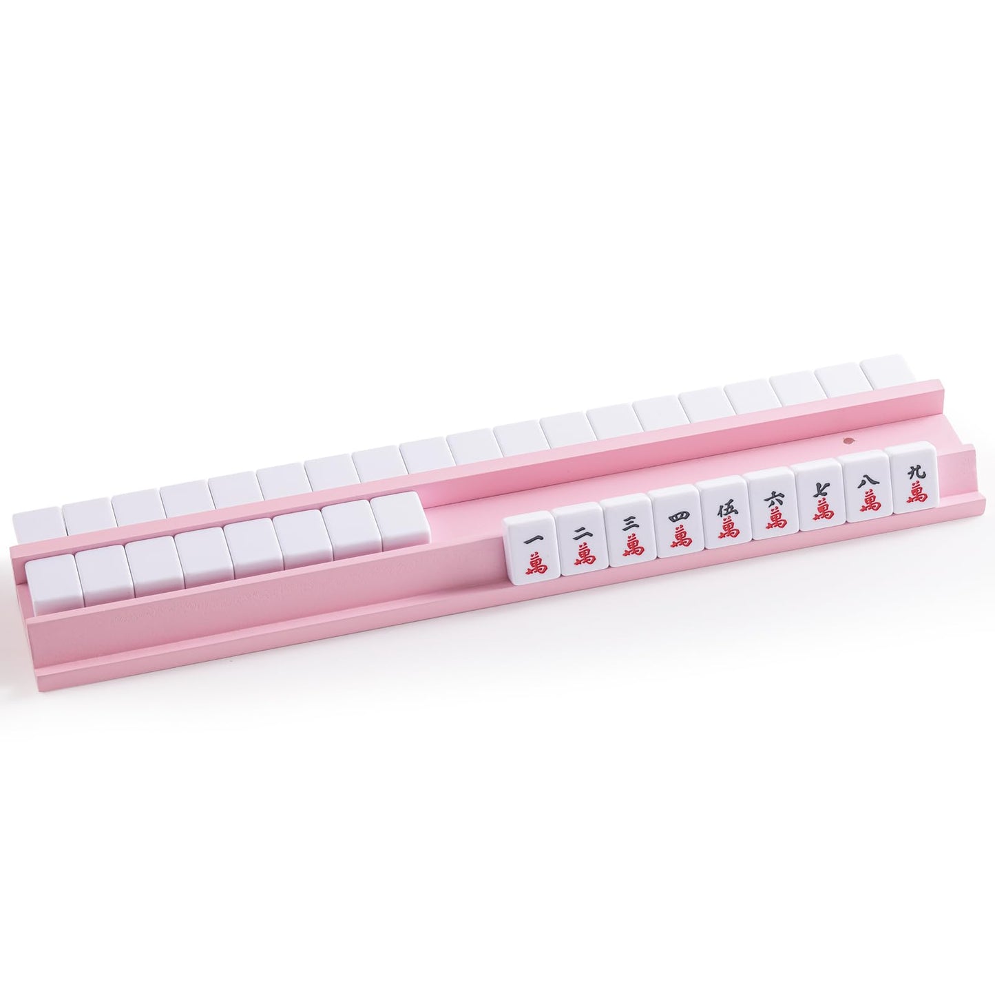 4PCS Wooden Mahjong Racks with Magnetic Pushers, 20" or 17.5" options