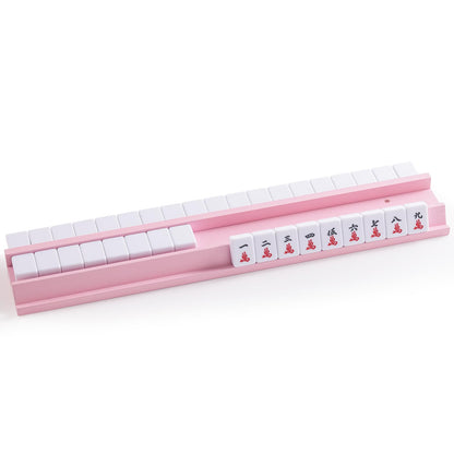 4PCS Wooden Mahjong Racks with Magnetic Pushers, 20" or 17.5" options