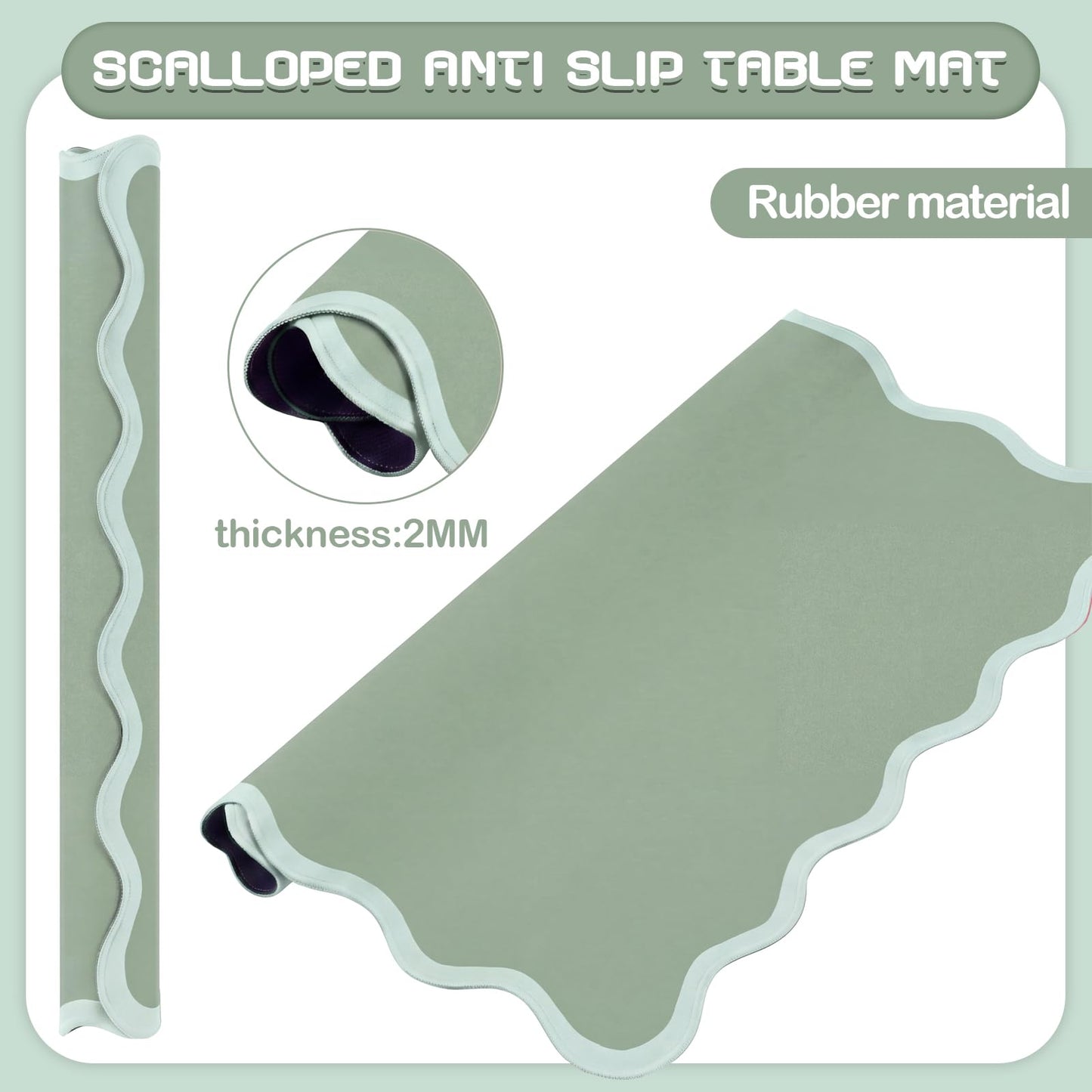 VioraWhite 21" Mini Majiong Mat for Travel