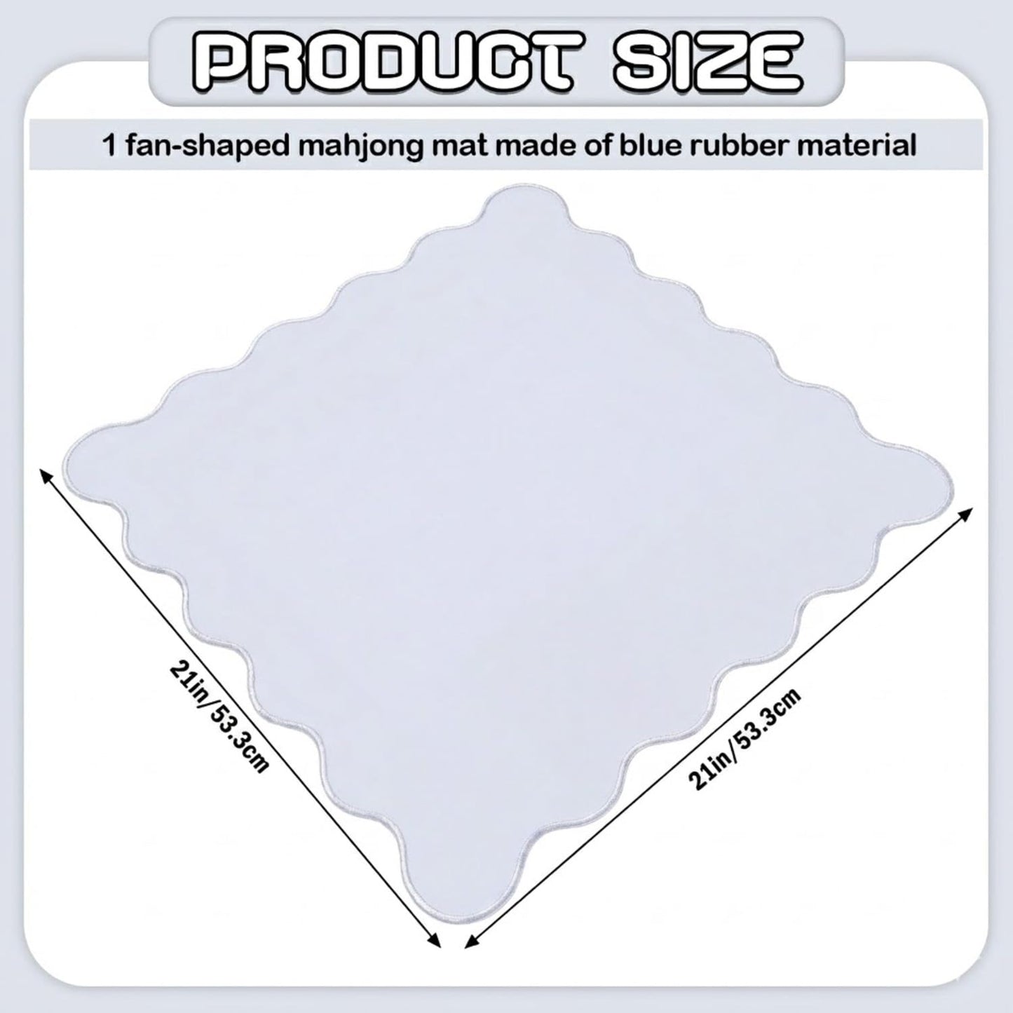 VioraWhite 21" Mini Majiong Mat for Travel