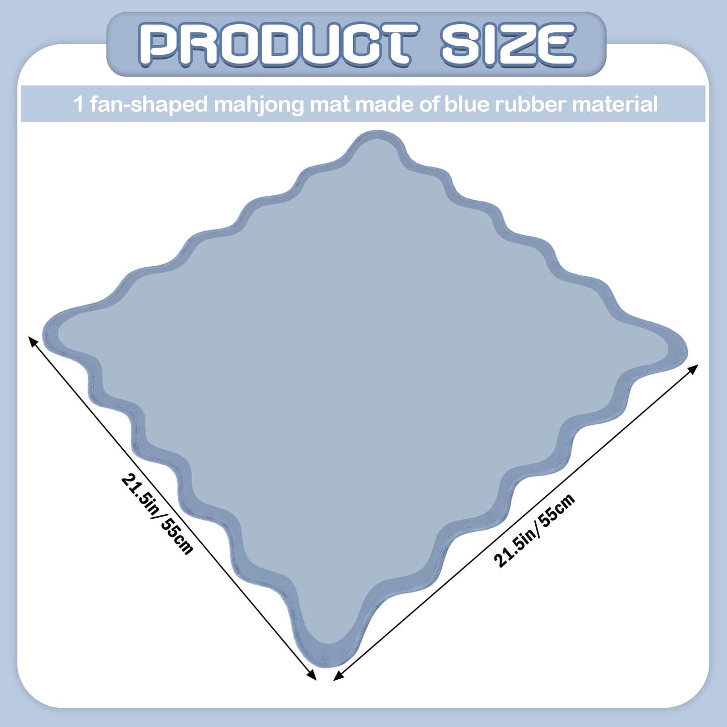 VioraWhite 21" Mini Majiong Mat for Travel