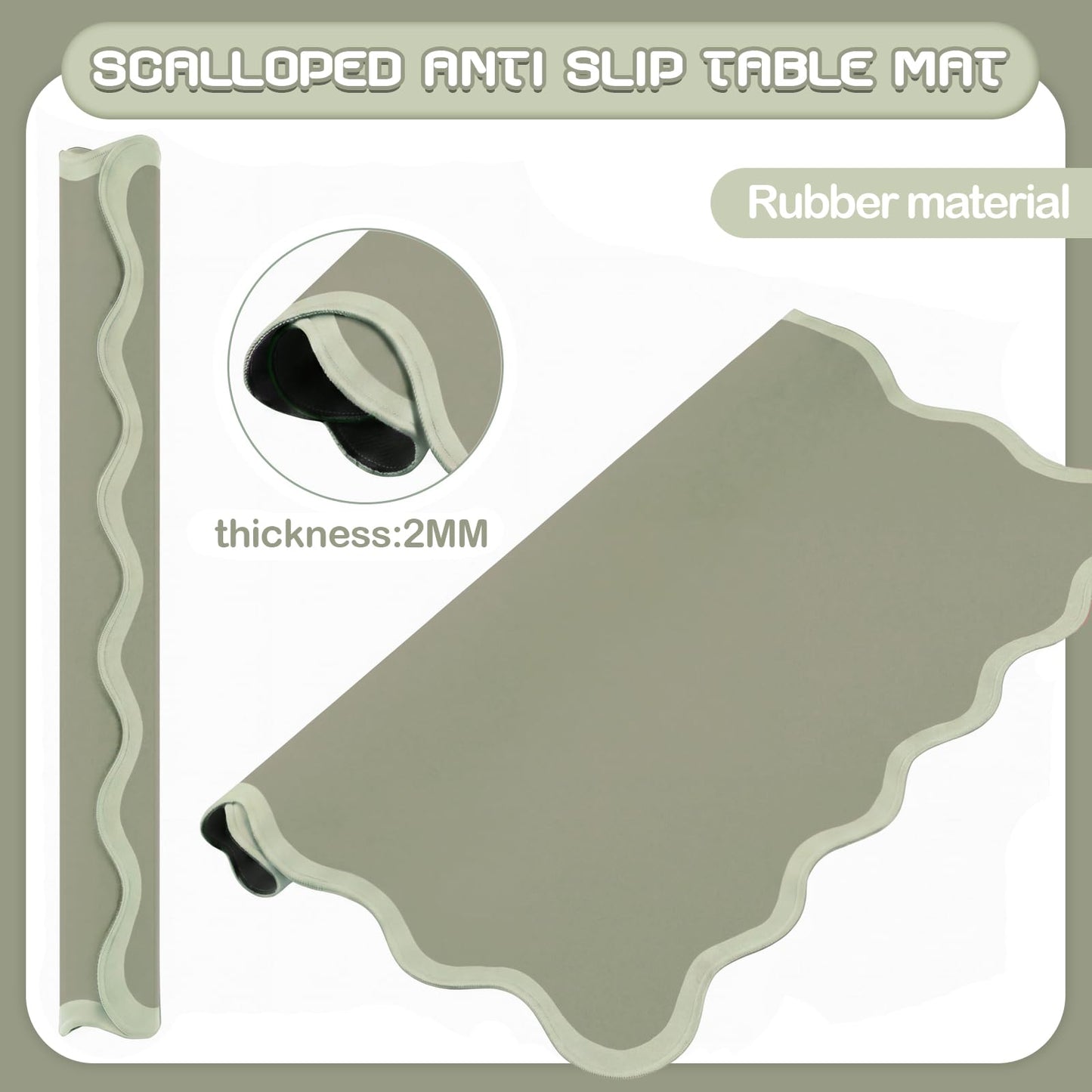 VioraWhite 21" Mini Majiong Mat for Travel
