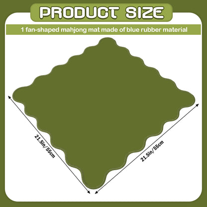 VioraWhite 21" Mini Majiong Mat for Travel