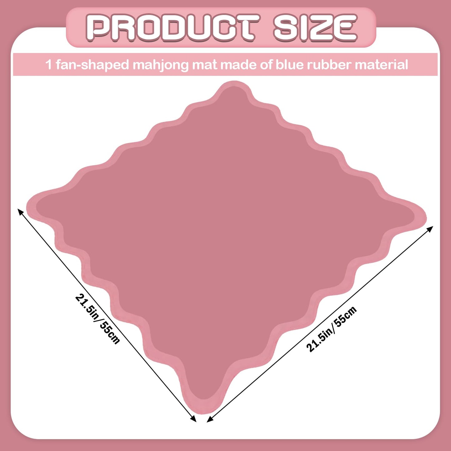 VioraWhite 21" Mini Majiong Mat for Travel
