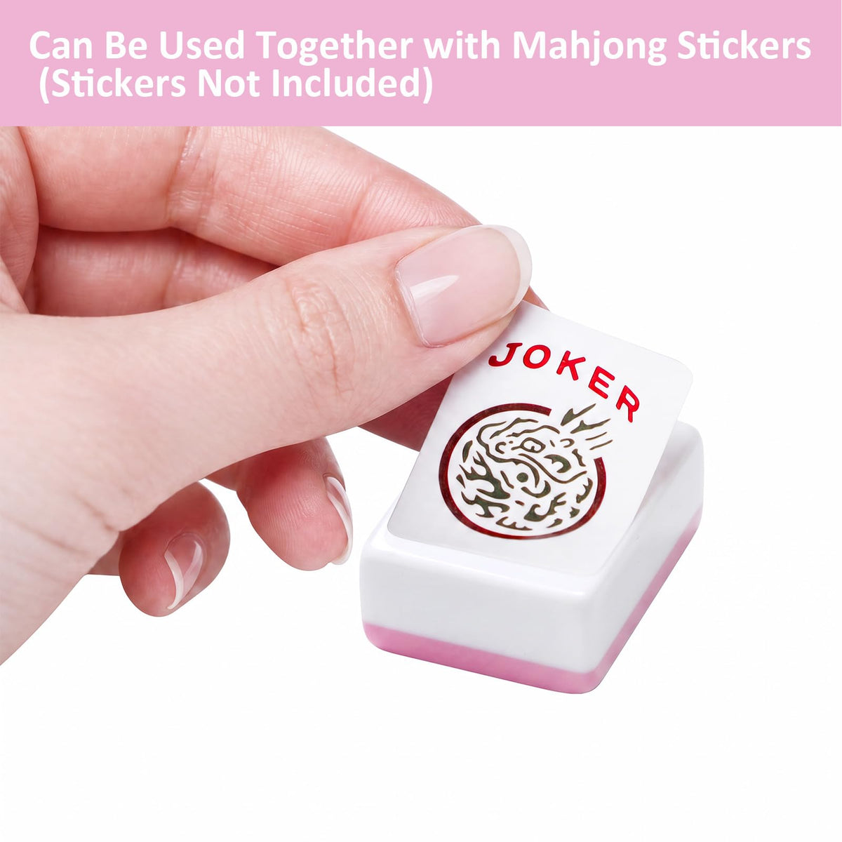 Blank Mahjong Tiles Set, 32 Pieces, Suitable for 1.2 "(30mm) Standard Size American Mahjong Tiles, Replace Lost Tiles & Can Be Used Together with Mahjong Stickers (Stickers Not Included)