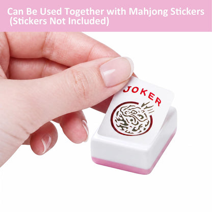 Blank Mahjong Tiles Set, 32 Pieces, Suitable for 1.2 "(30mm) Standard Size American Mahjong Tiles, Replace Lost Tiles & Can Be Used Together with Mahjong Stickers (Stickers Not Included)
