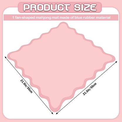 VioraWhite 21" Mini Majiong Mat for Travel