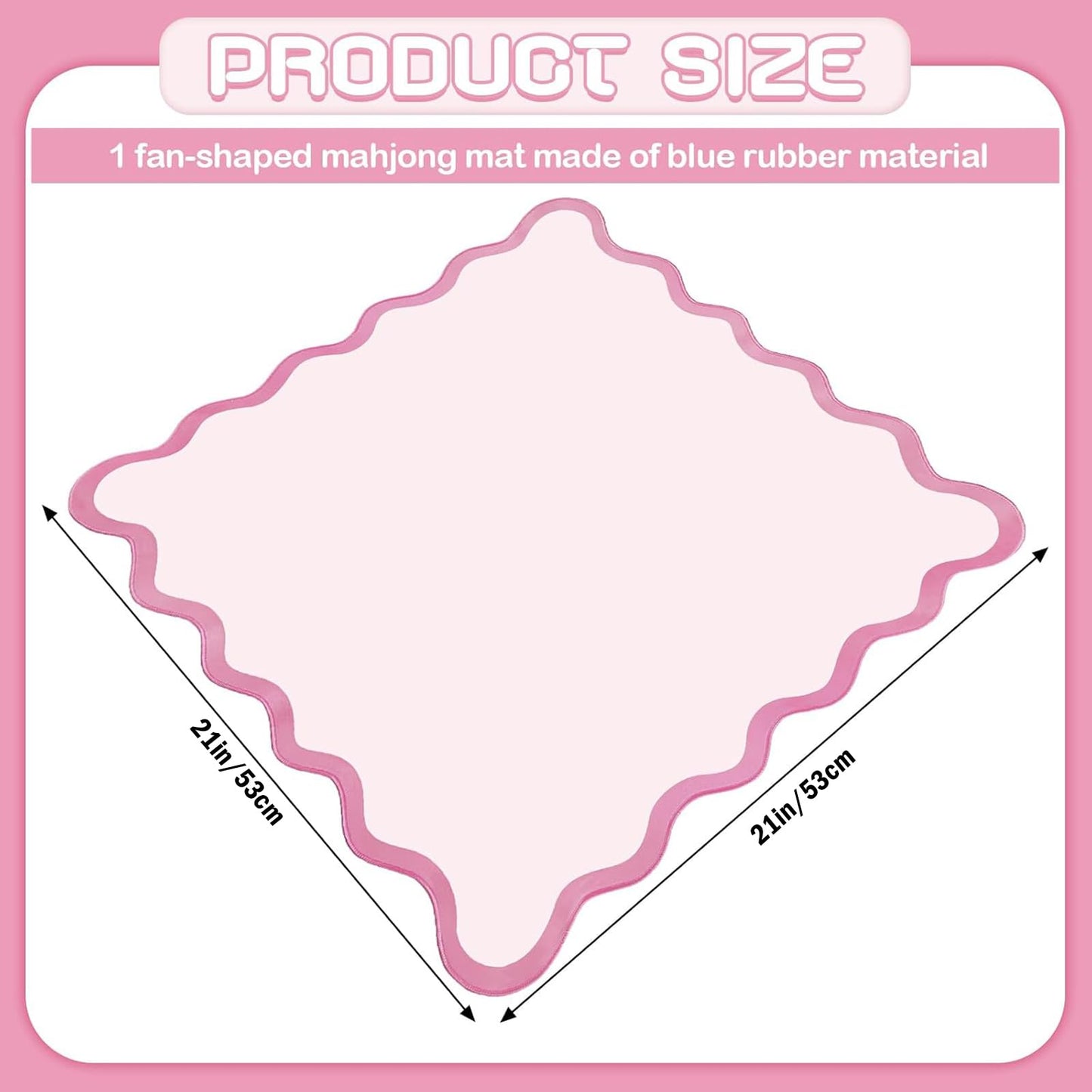 VioraWhite 21" Mini Majiong Mat for Travel