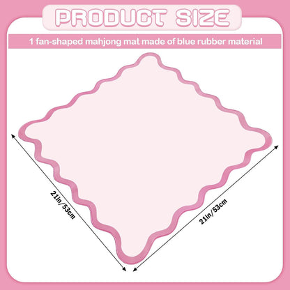 VioraWhite 21" Mini Majiong Mat for Travel