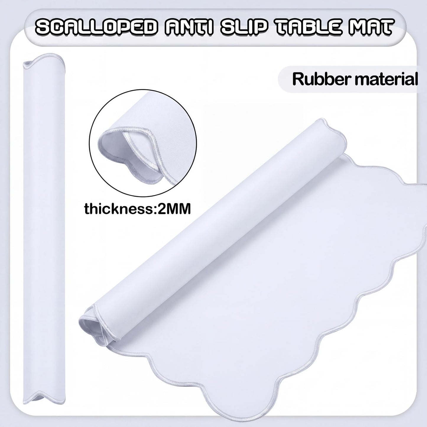 VioraWhite 21" Mini Majiong Mat for Travel