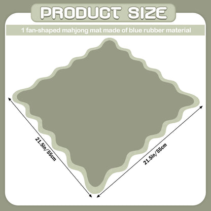 VioraWhite 21" Mini Majiong Mat for Travel