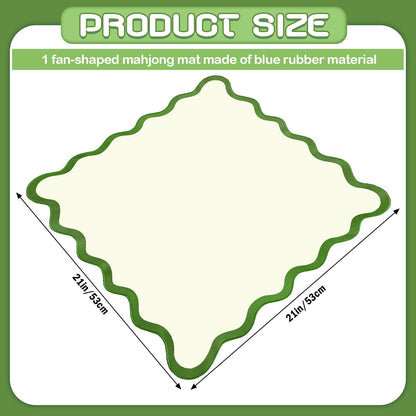VioraWhite 21" Mini Majiong Mat for Travel