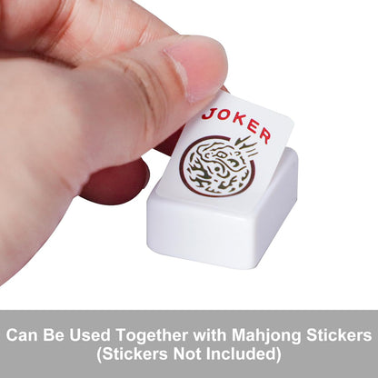 Blank Mahjong Tiles Set, 32 Pieces, Suitable for 1.2 "(30mm) Standard Size American Mahjong Tiles, Replace Lost Tiles & Can Be Used Together with Mahjong Stickers (Stickers Not Included)