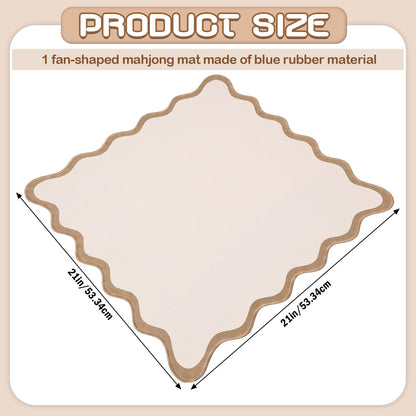 VioraWhite 21" Mini Majiong Mat for Travel