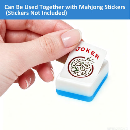 Blank Mahjong Tiles Set, 32 Pieces, Suitable for 1.2 "(30mm) Standard Size American Mahjong Tiles, Replace Lost Tiles & Can Be Used Together with Mahjong Stickers (Stickers Not Included)