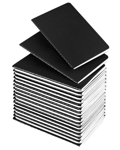 Lzerking Mini Notepads Bulk 36 Pack 3.5 x 5.5 Inches,Small Pocket Journal Notebooks-Green Cover, 30 Sheets/60 Pages, Children Can Use to Write Stories