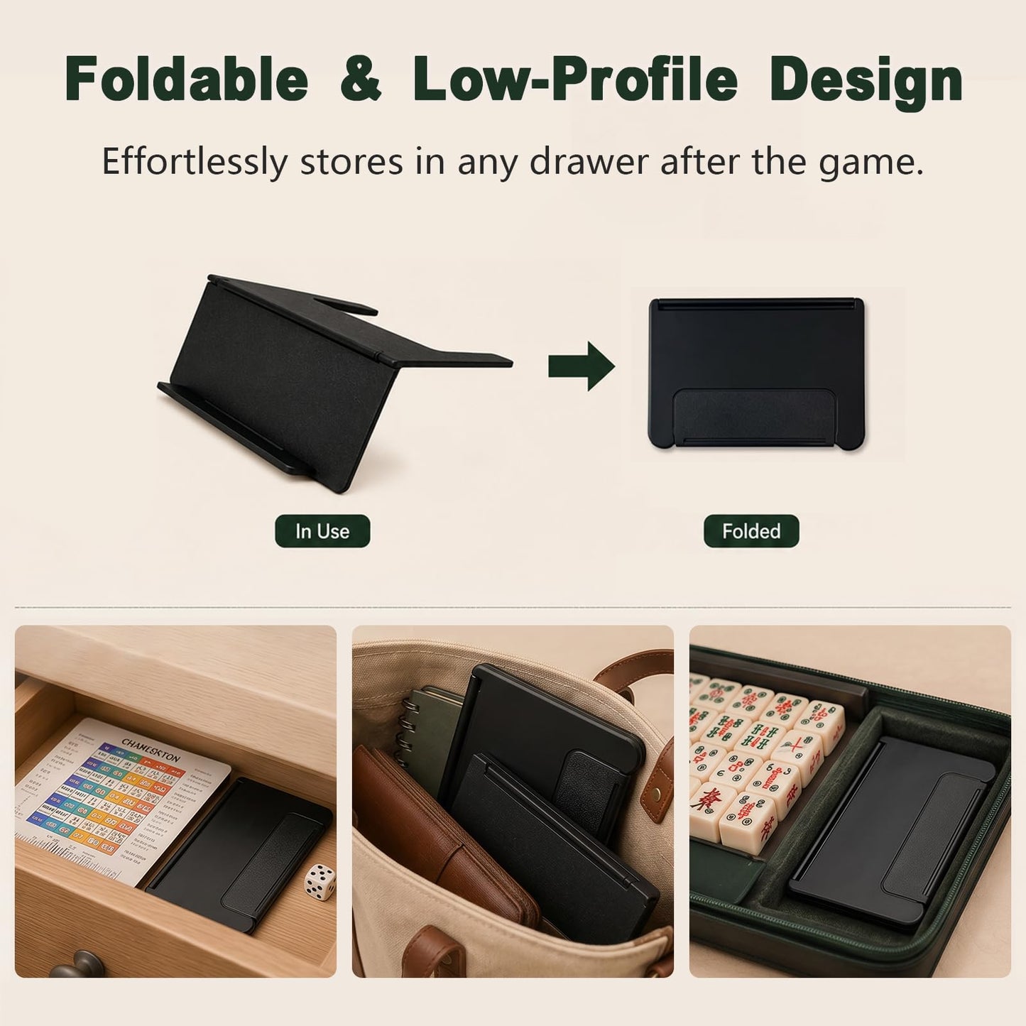 Mahjong Card Holder for Table