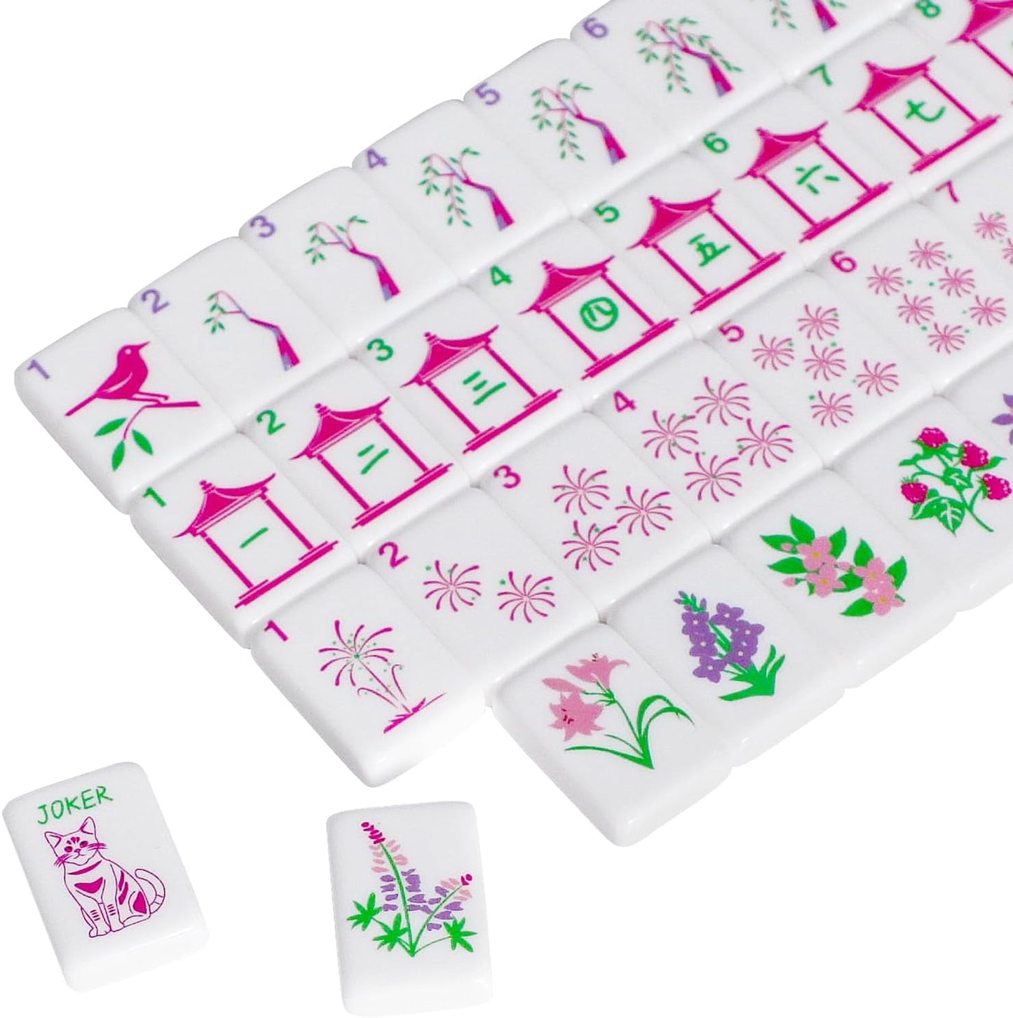 Mini Mahjong Tiles Set for Travel