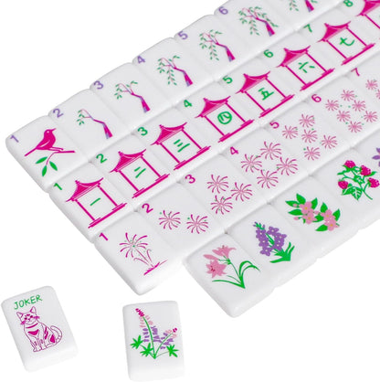 Mini Mahjong Tiles Set for Travel
