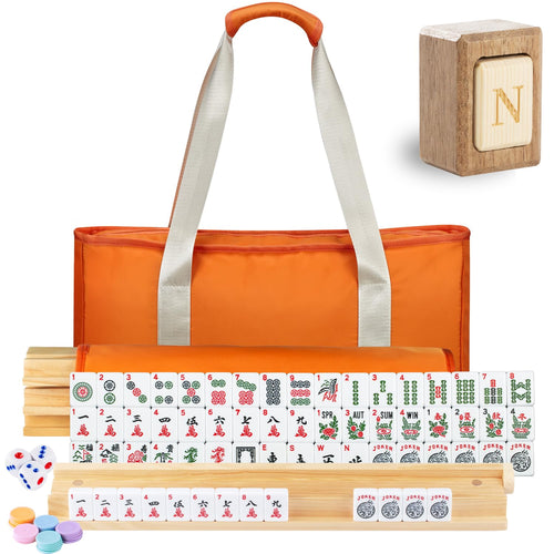 MUTEX American Mahjong Game Set with Wood Racks/Pushers