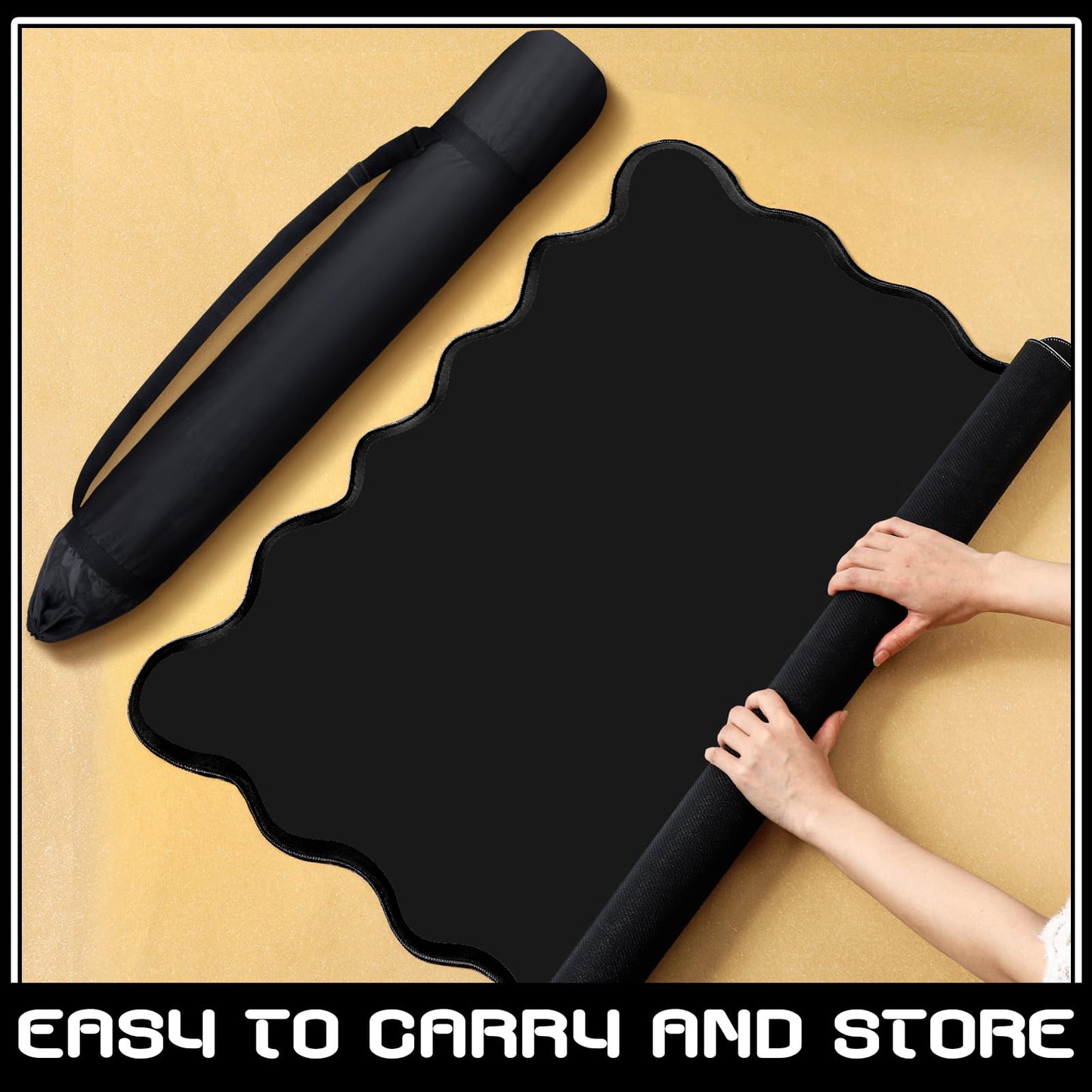 VioraWhite 21" Mini Majiong Mat for Travel