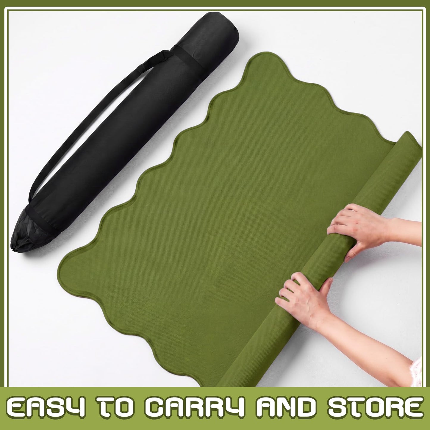 VioraWhite 21" Mini Majiong Mat for Travel