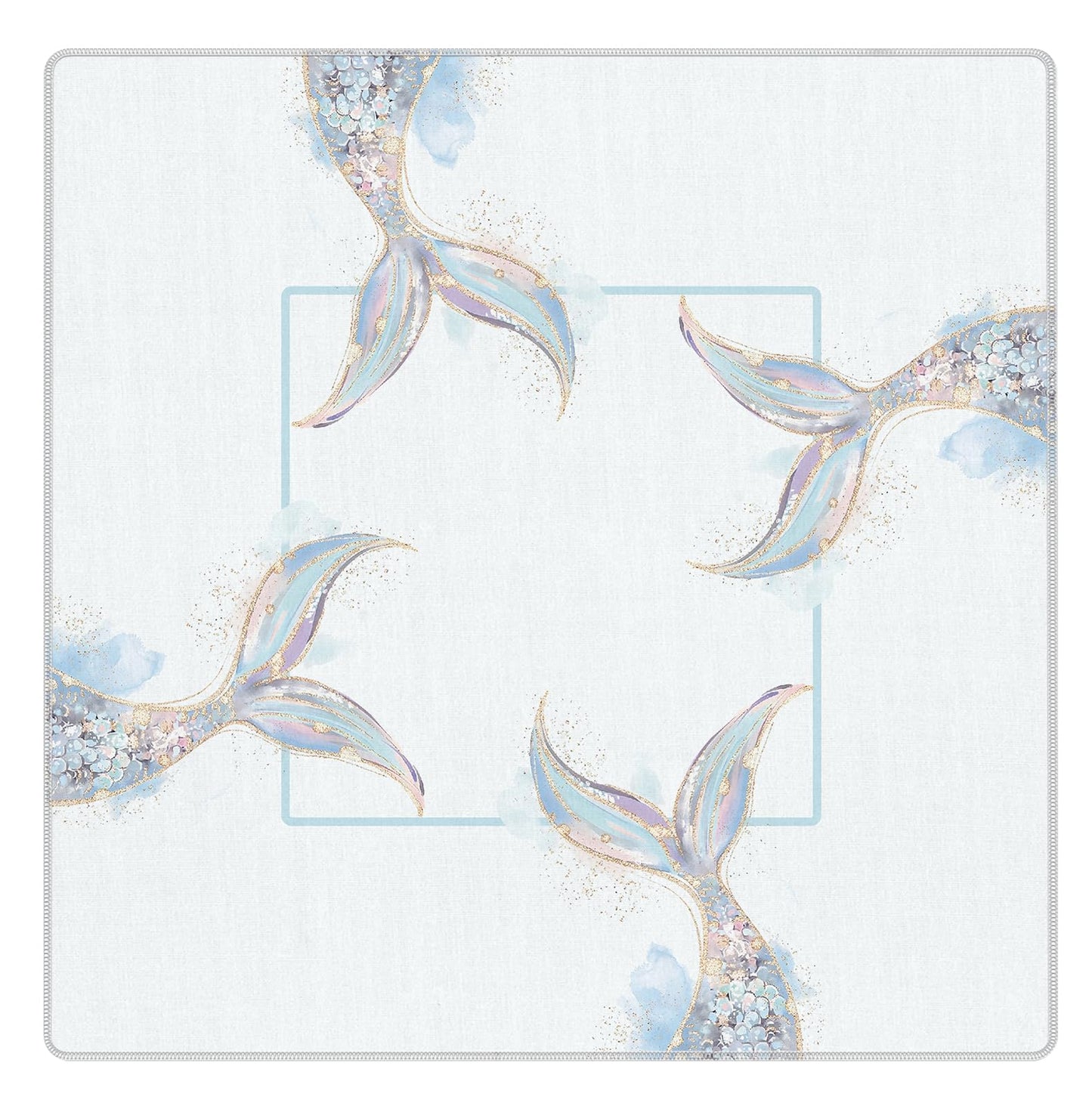 Blue and Yellow Summer Italian Lemon Mahjong Mat