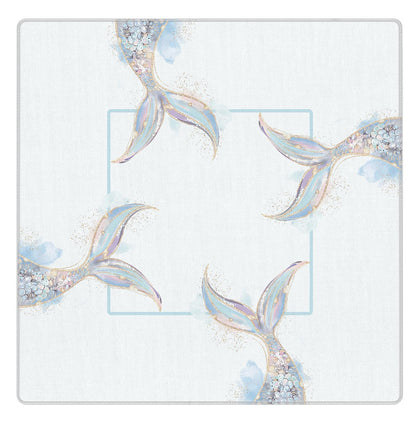 Blue and Yellow Summer Italian Lemon Mahjong Mat