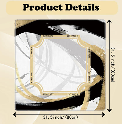 Blue and Yellow Summer Italian Lemon Mahjong Mat