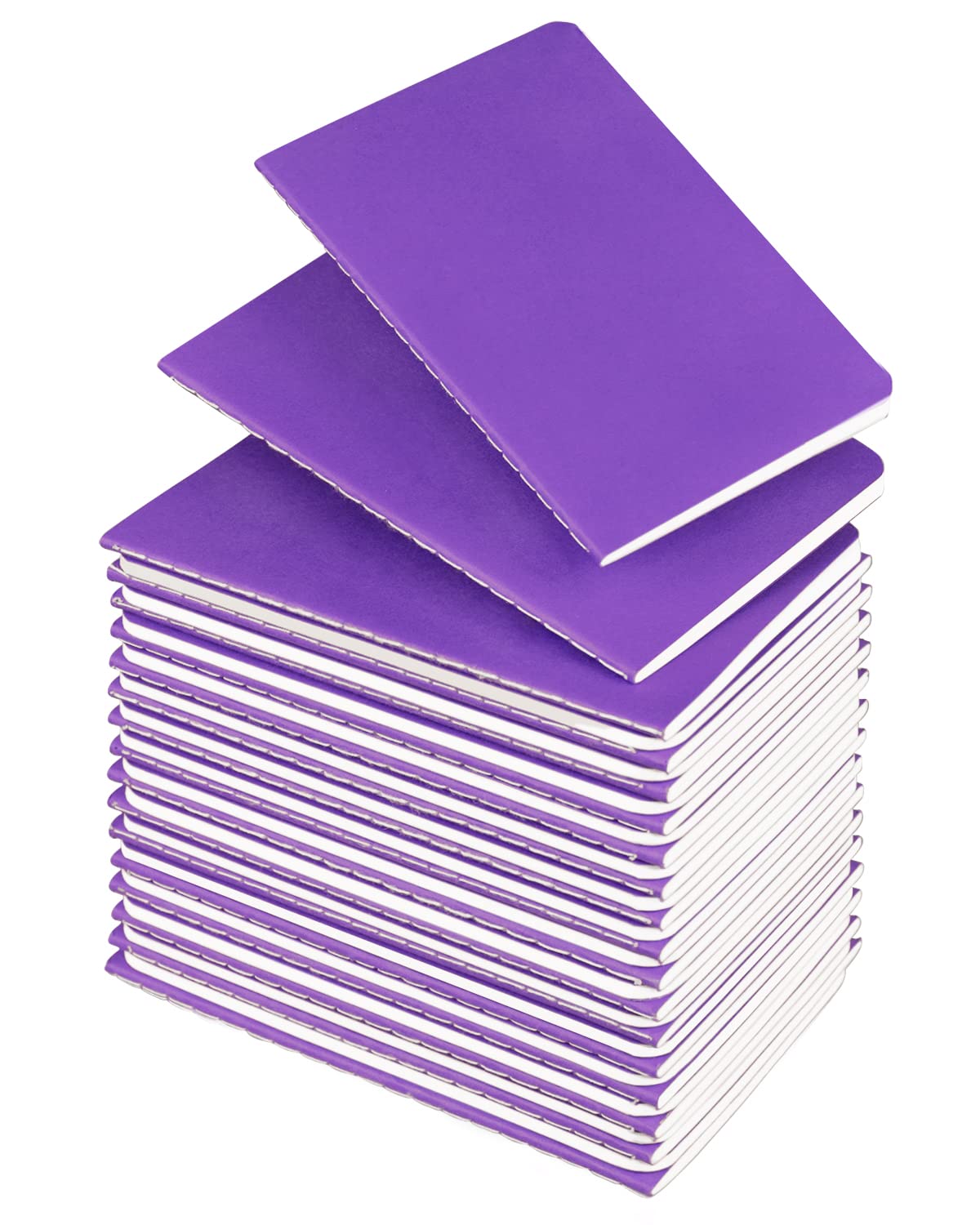 Lzerking Mini Notepads Bulk 36 Pack 3.5 x 5.5 Inches,Small Pocket Journal Notebooks-Green Cover, 30 Sheets/60 Pages, Children Can Use to Write Stories