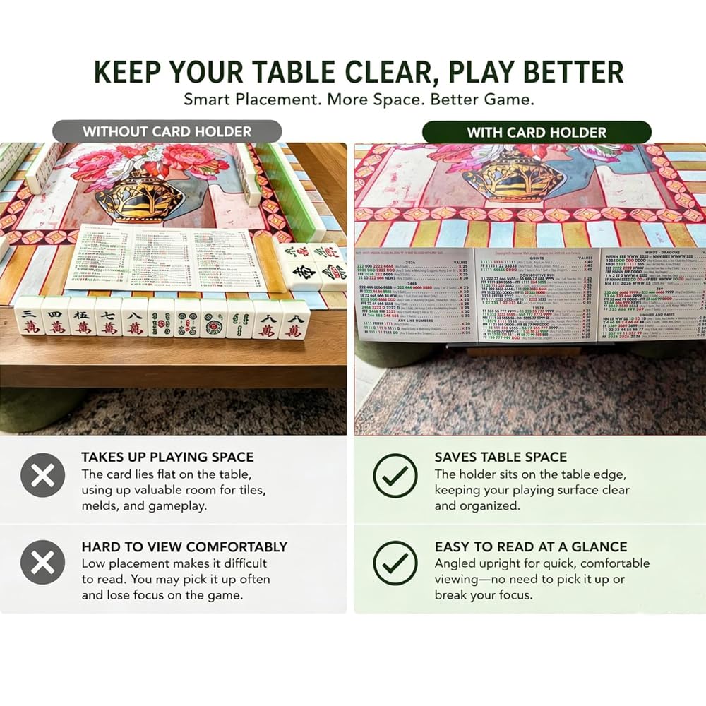 Mahjong Card Holder for Table