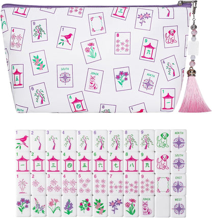 Mini Mahjong Tiles Set for Travel