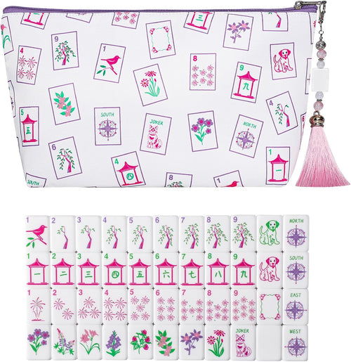 Mini Mahjong Tiles Set for Travel