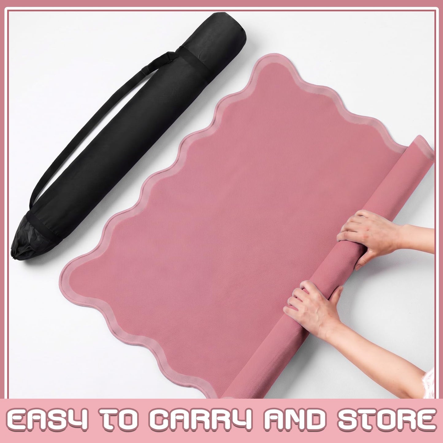 VioraWhite 21" Mini Majiong Mat for Travel