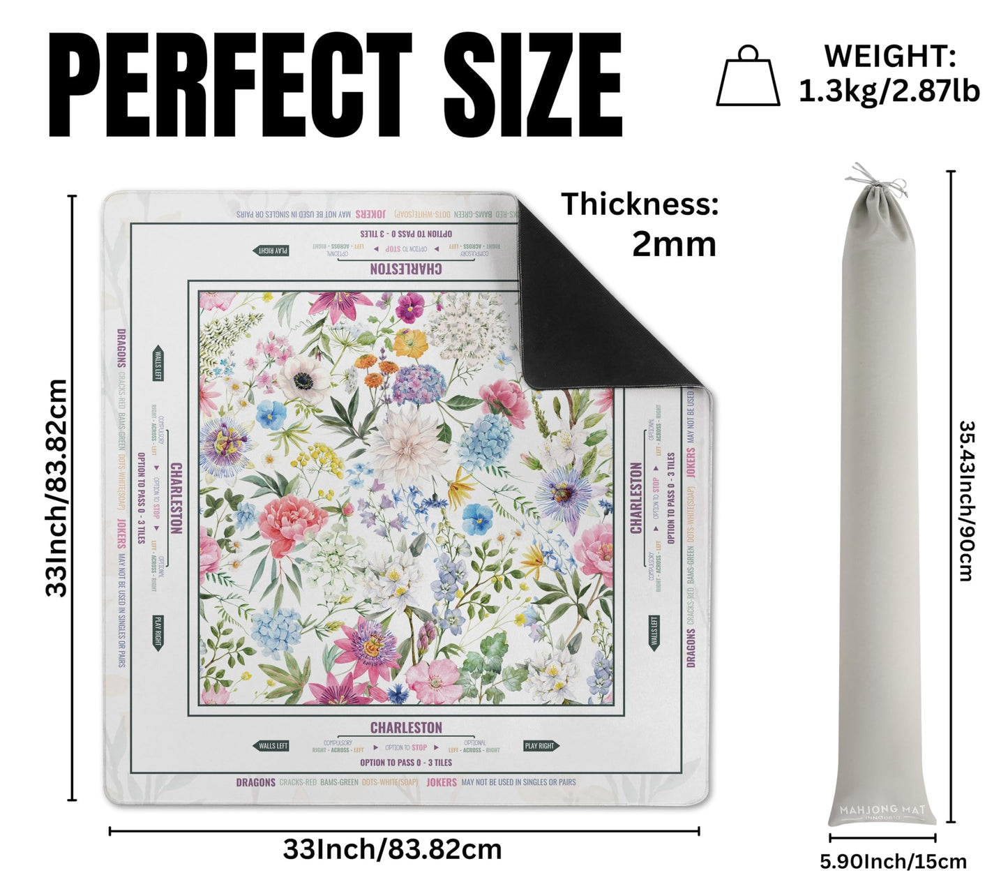 Flower Mahjong Mat