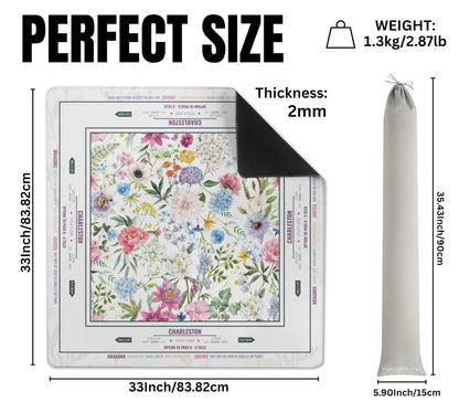 Flower Mahjong Mat